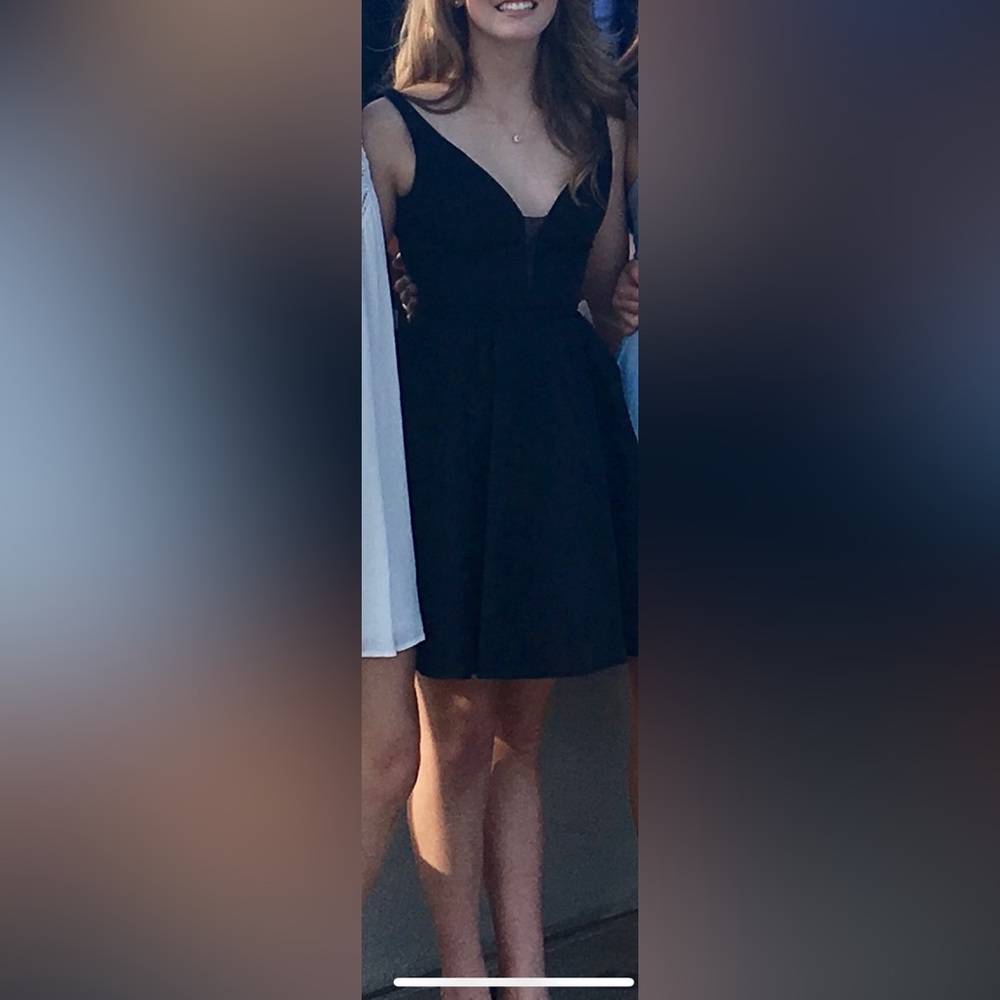 Sherri Hill Black Mini Dress - Picture 12 of 12